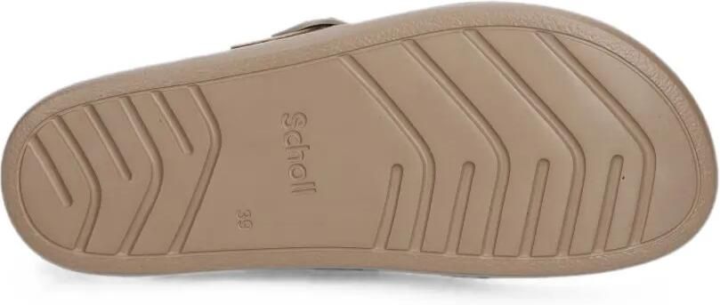 Scholl Suède slippers met gespsluiting Beige - Foto 5