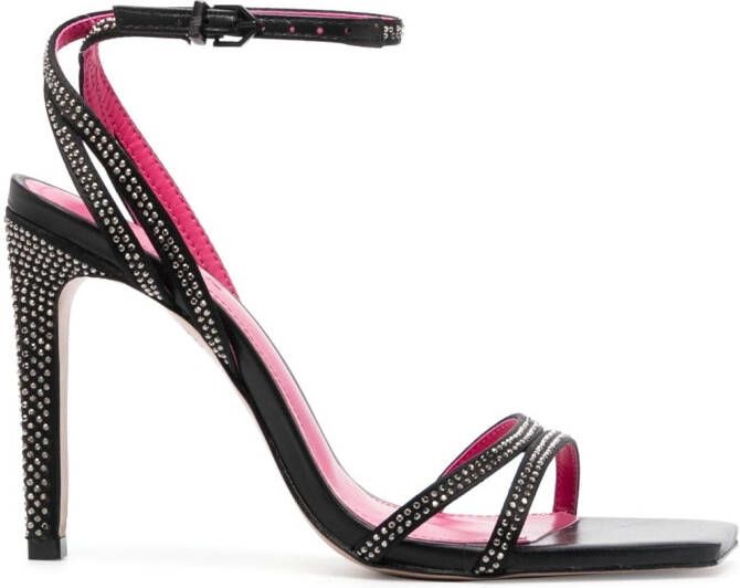 Schutz Sandalen verfraaid met kristal Zwart