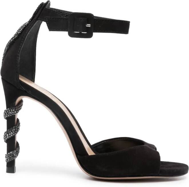 Schutz Metallic sandalen Zwart