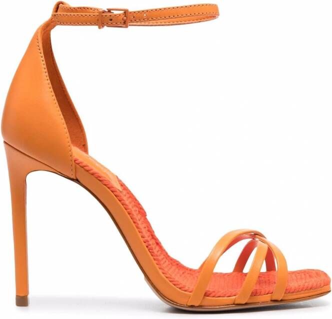 Schutz Sandalen met gekruiste bandjes Oranje
