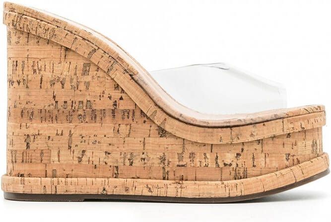 Schutz Sandalen met sleehak Bruin