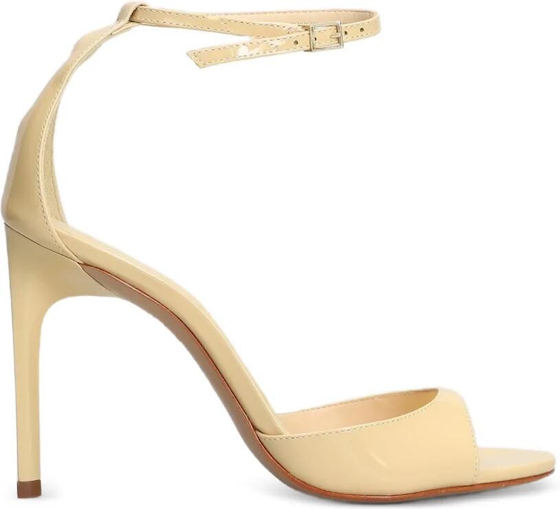 Schutz 100 mm Scarlett sandalen met gelakte afwerking Beige