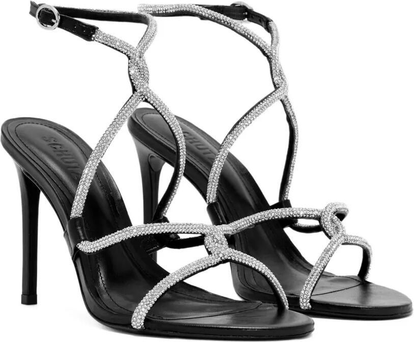 Schutz 100mm sandalen met kristallen en hak Zwart - Foto 4