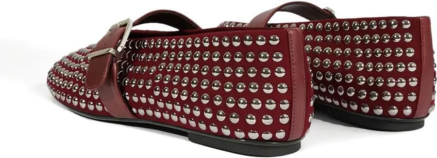 Schutz Ballerina's verfraaid met studs Rood - Foto 4