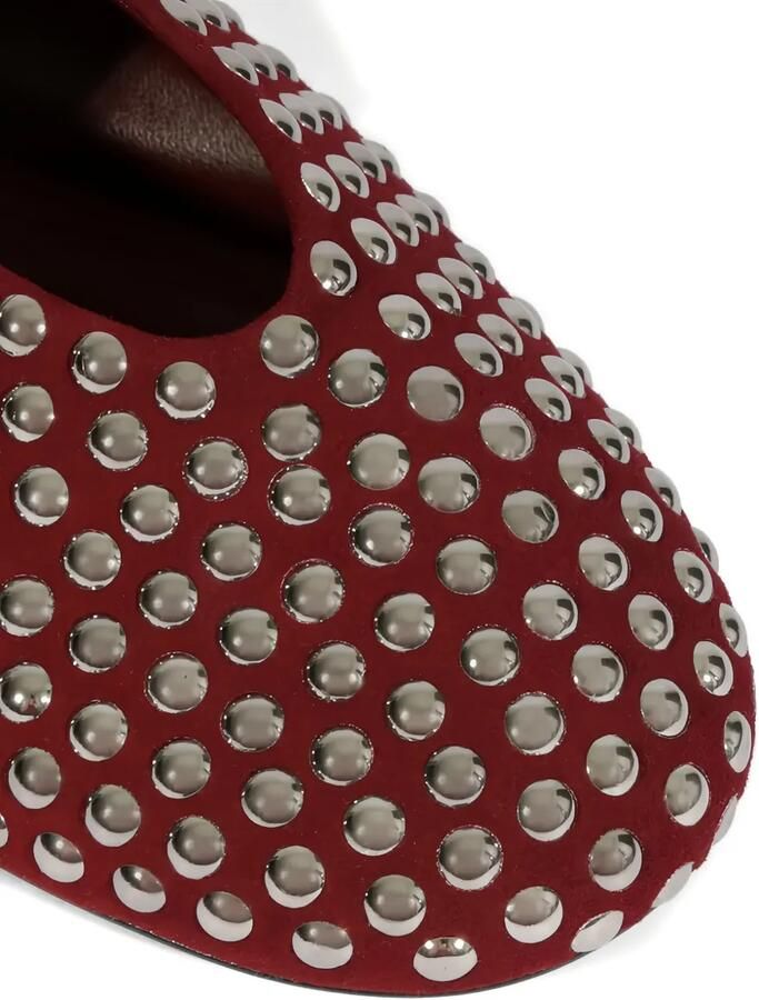 Schutz Ballerina's verfraaid met studs Rood - Foto 2