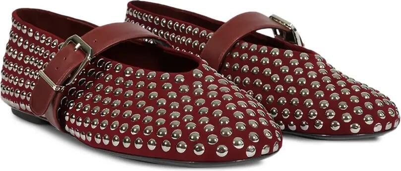 Schutz Ballerina's verfraaid met studs Rood - Foto 5