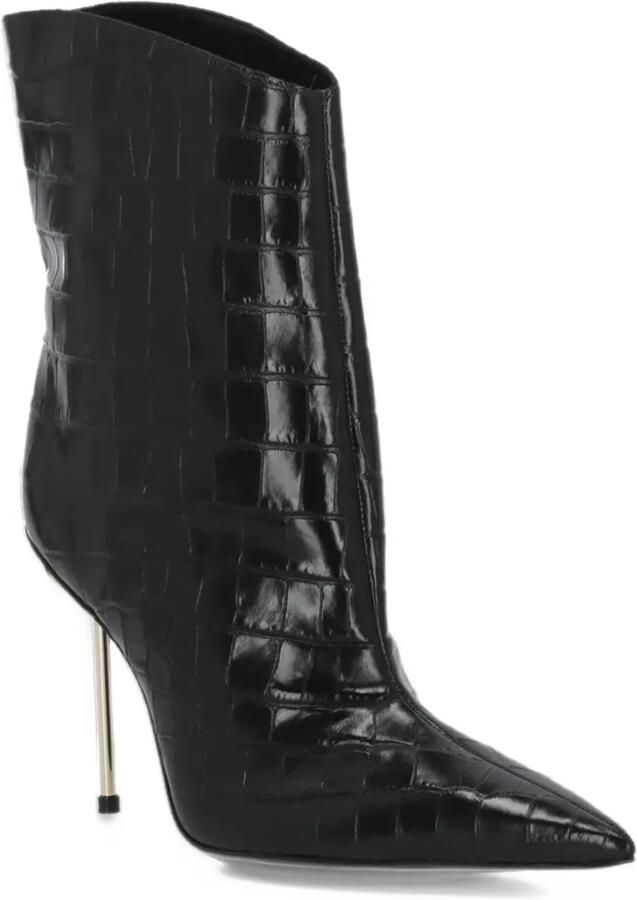 Schutz crocodile-effect stiletto-heel ankle boots Zwart