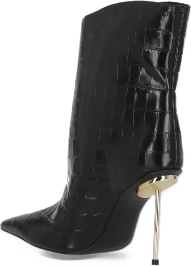 Schutz crocodile-effect stiletto-heel ankle boots Zwart - Foto 3
