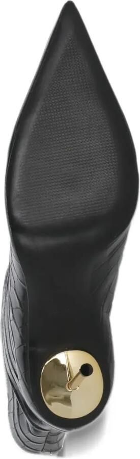 Schutz crocodile-effect stiletto-heel ankle boots Zwart - Foto 4