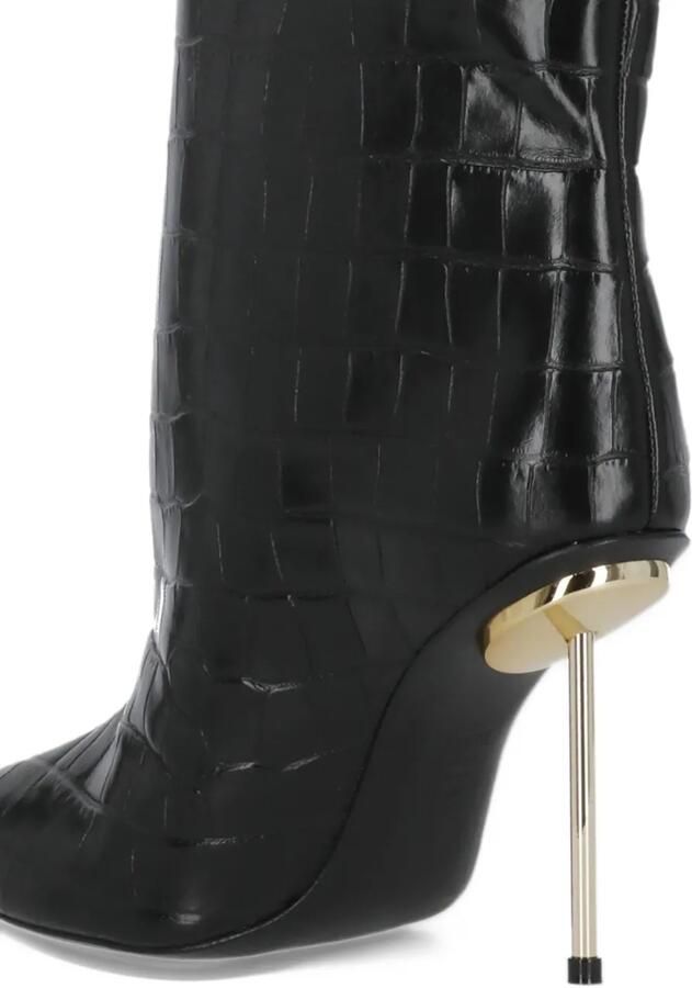 Schutz crocodile-effect stiletto-heel ankle boots Zwart - Foto 2