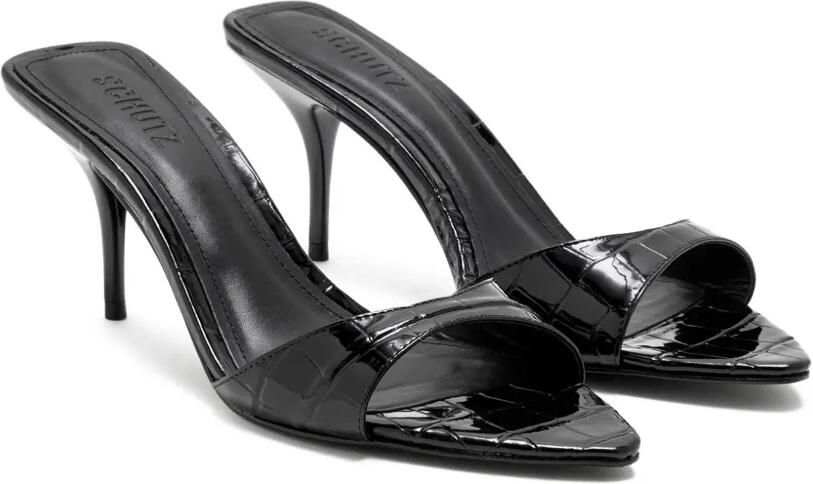 Schutz Elodie sandalen met krokodillen-reliëf Zwart - Foto 3