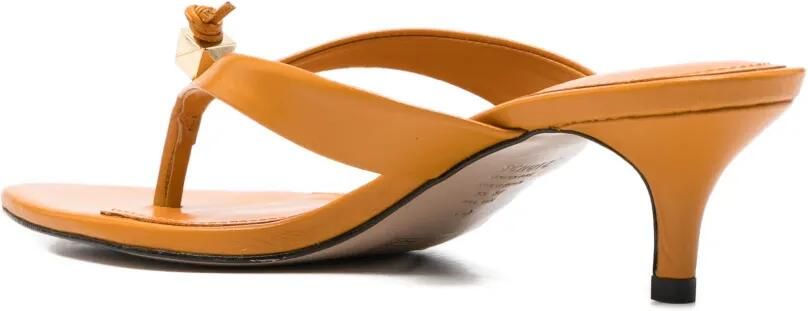 Schutz Leren sandalen met geknoopt detail Oranje - Foto 3