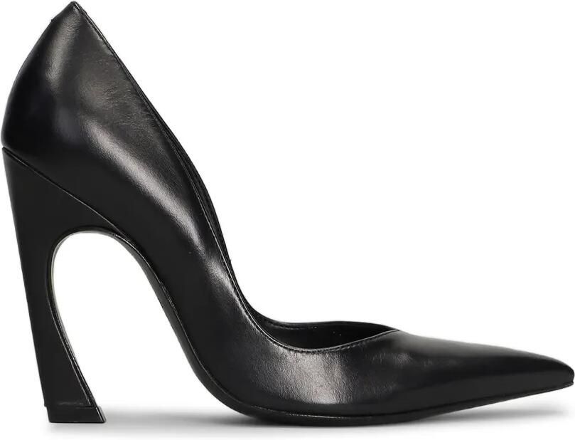 Schutz Lexi pumps met sculpturale hak en puntige neus Zwart