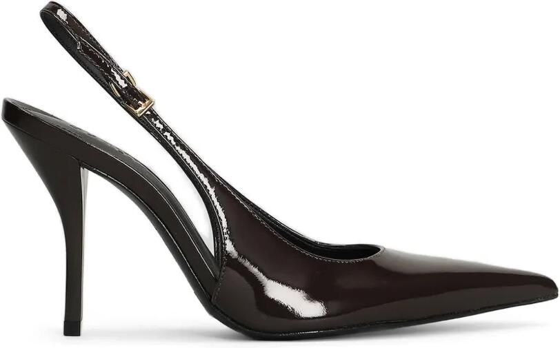 Schutz Liora lakleren slingback pumps met hak Bruin