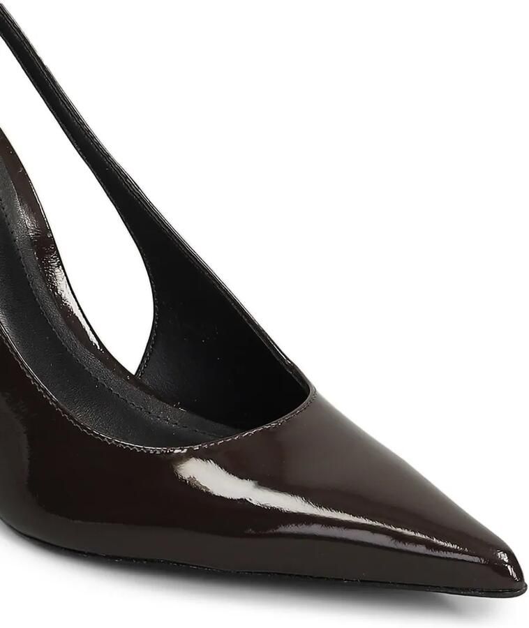 Schutz Liora lakleren slingback pumps met hak Bruin - Foto 2