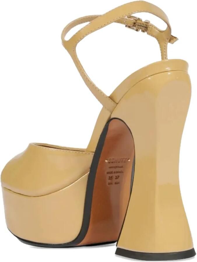Schutz Luma lakleren sandalen Beige - Foto 3