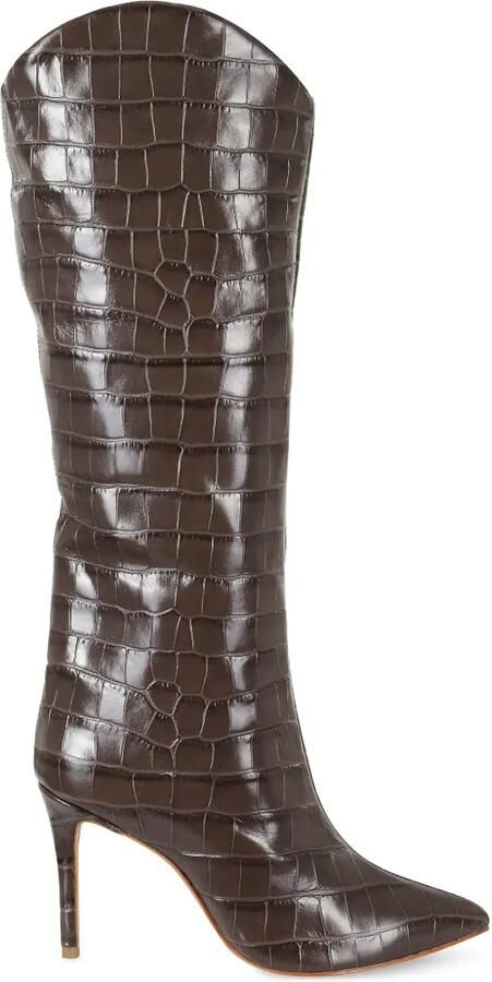 Schutz Maryana croc-effect leather boots Bruin - Foto 2