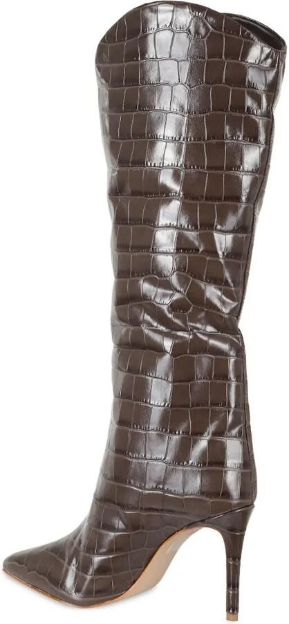 Schutz Maryana croc-effect leather boots Bruin - Foto 3