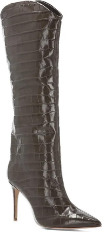 Schutz Maryana croc-effect pointed-toe boots Grijs - Foto 2