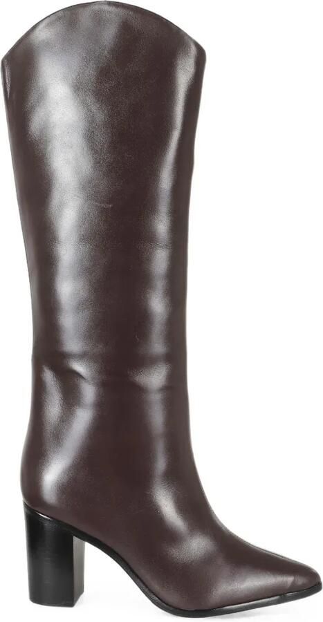 Schutz Maryana pointed-toe leather boots Bruin