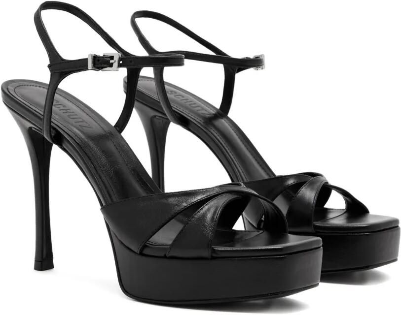 Schutz Maxine sandalen met plateauzool Zwart - Foto 4