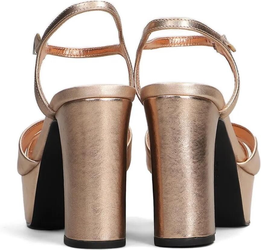 Schutz Metallic sandalen met gekruiste bandjes Roze