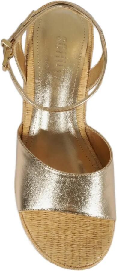 Schutz Metallic sandalen met plateauzool Goud - Foto 5