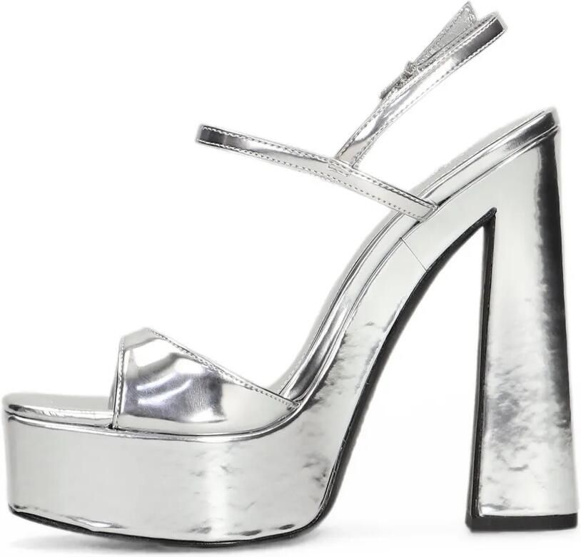 Schutz Metallic sandalen Zilver - Foto 4