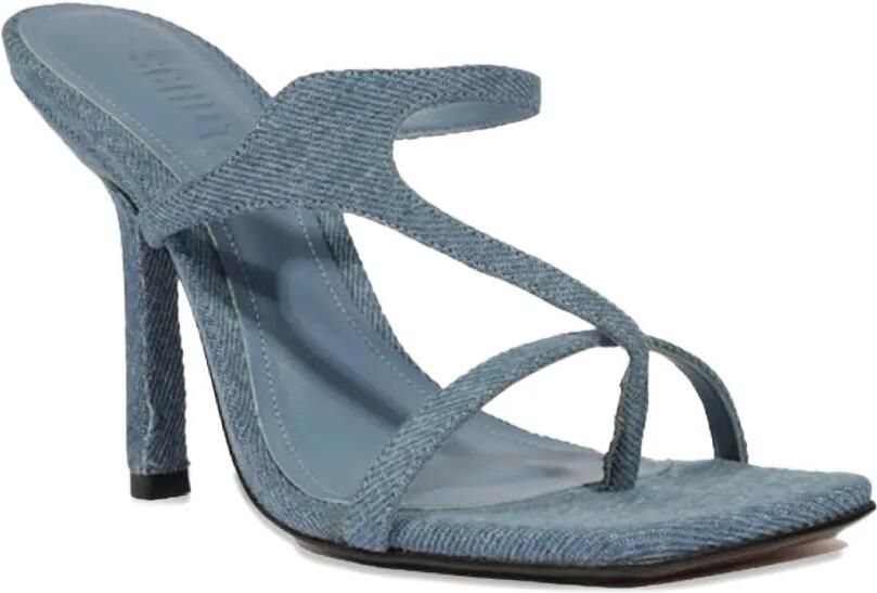 Schutz Sandalen met bloemenapplicatie Blauw - Foto 3