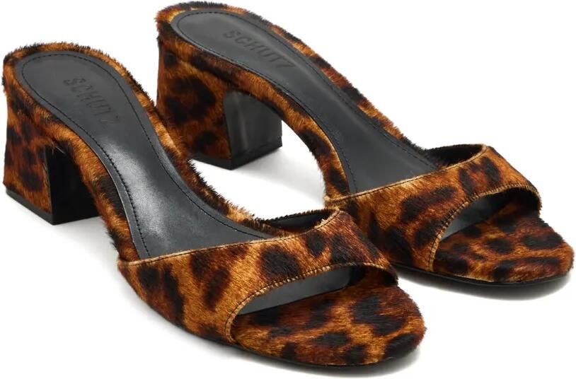 Schutz Sandalen met luipaardprint en hak Bruin - Foto 3