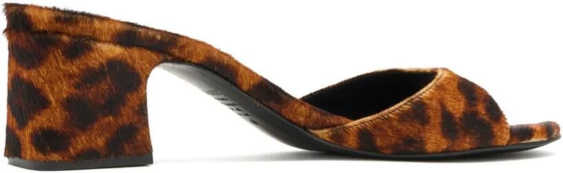 Schutz Sandalen met luipaardprint en hak Bruin - Foto 4
