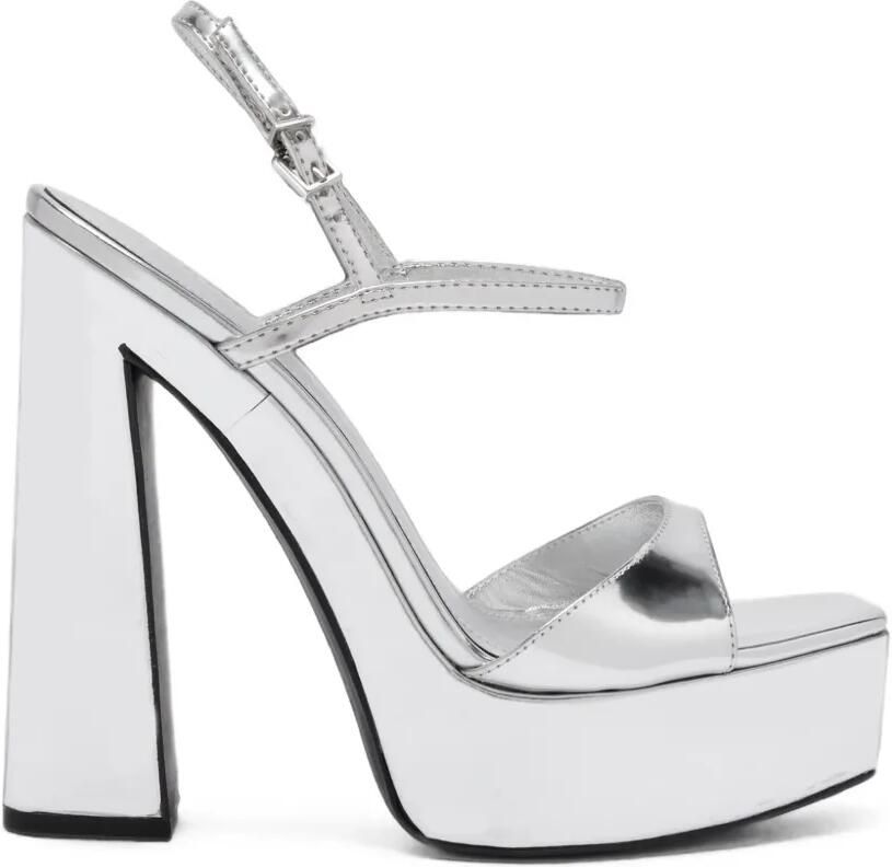 Schutz Sandalen met plateauzool Zilver