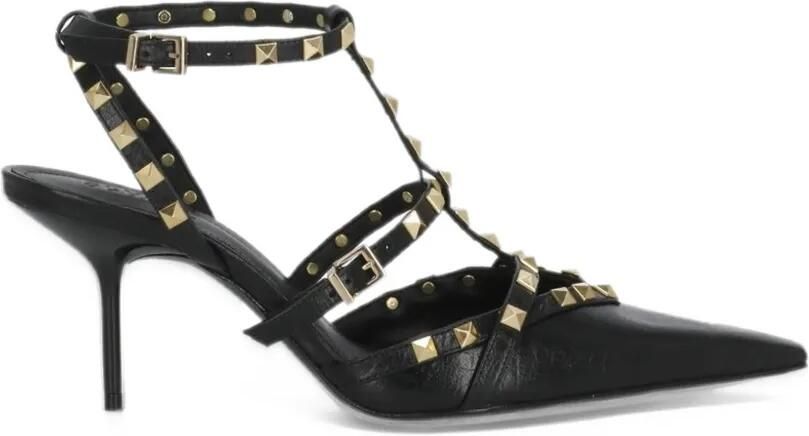 Schutz stud-embellished caged sandals Zwart