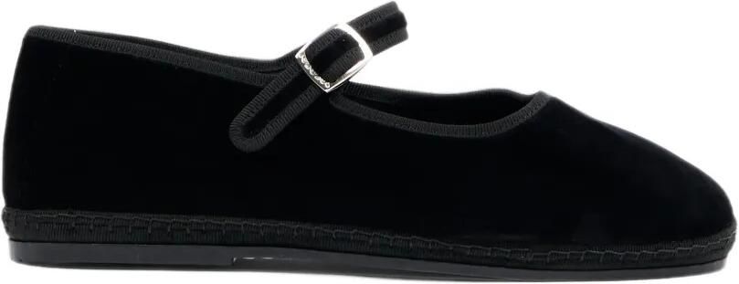 Sciuscià Maryjane velvet ballet flats Zwart - Foto 5