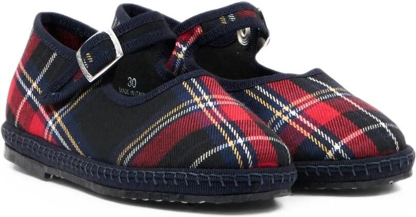 Sciuscià tartan ballet flats Zwart