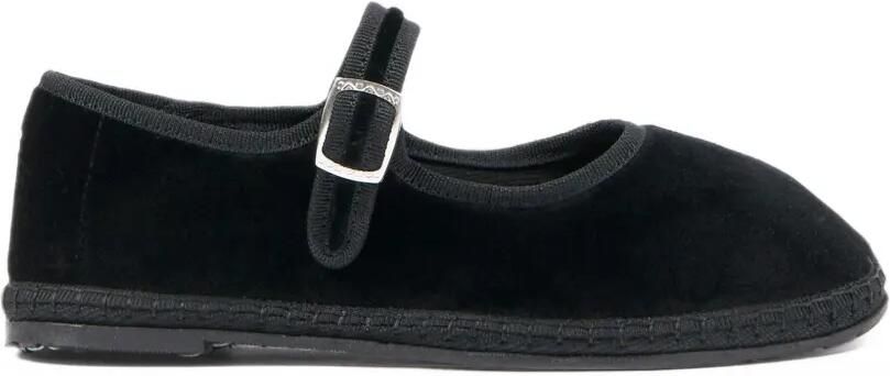 Sciuscià velvet ballet flats Zwart - Foto 4