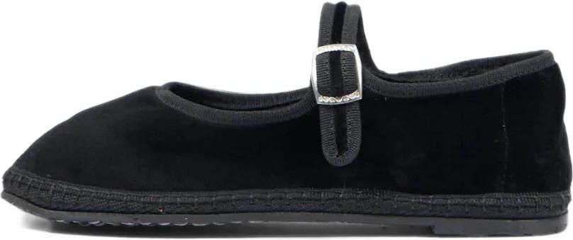 Sciuscià velvet ballet flats Zwart - Foto 5