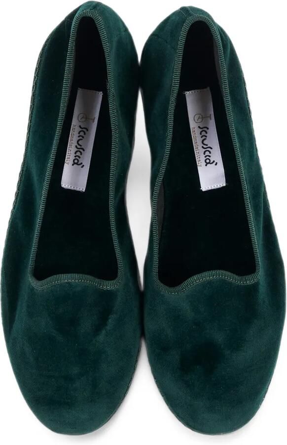 Sciuscià velvet loafers Groen - Foto 2