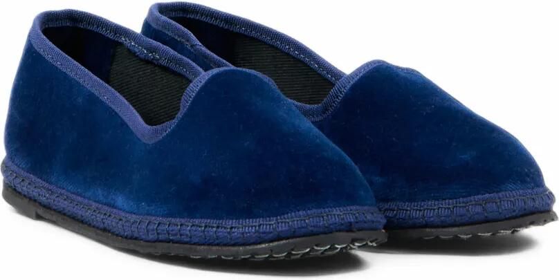 Sciuscià velvet slippers Blauw