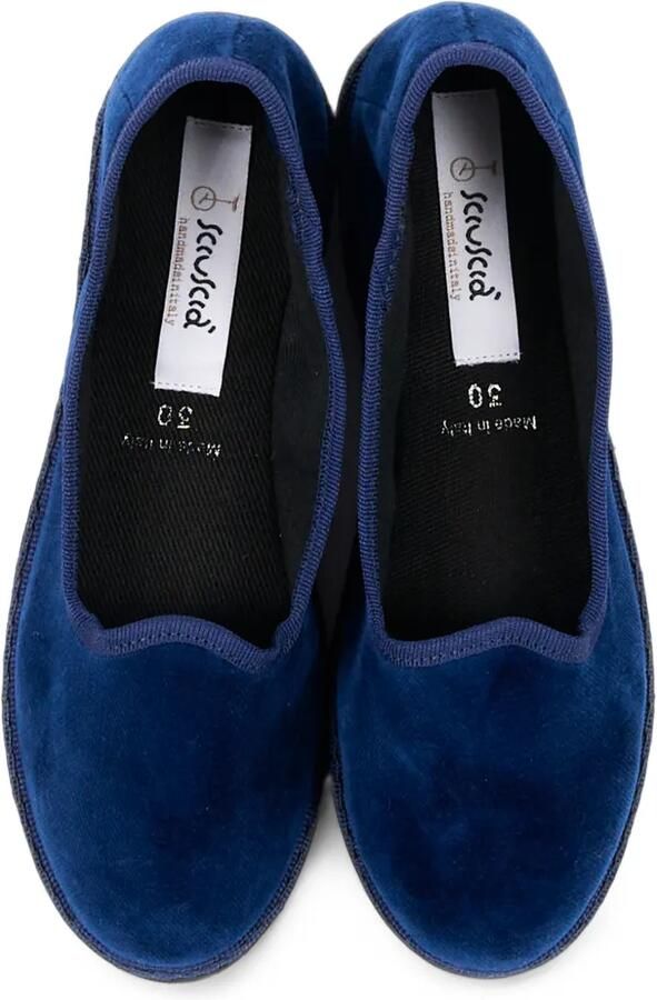 Sciuscià velvet slippers Blauw - Foto 2
