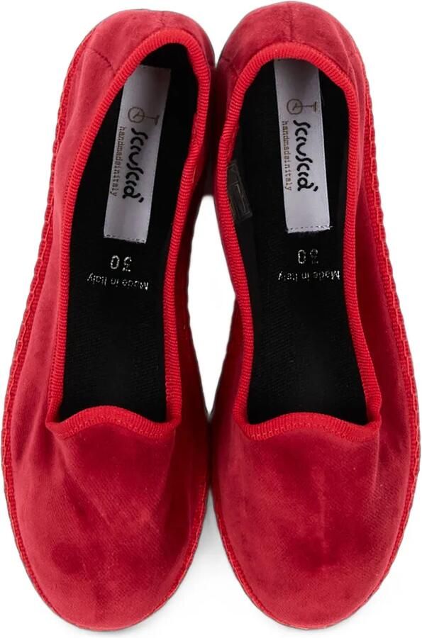 Sciuscià velvet Trullallà loafers Rood - Foto 2
