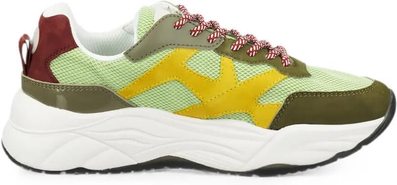 Scotch & Soda Chunky sneakers met vlakken Groen