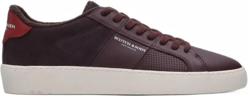 Scotch & Soda Sneakers met geperforeerde vlakken Paars