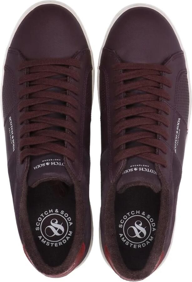 Scotch & Soda Sneakers met geperforeerde vlakken Paars - Foto 2