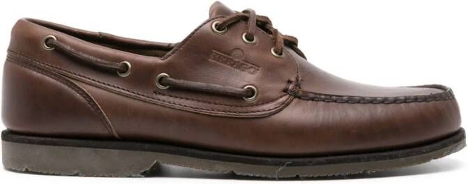 Sebago Dockside Foresider leren bootschoenen Bruin