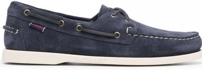 Sebago Bootschoenen met veterdetail Blauw
