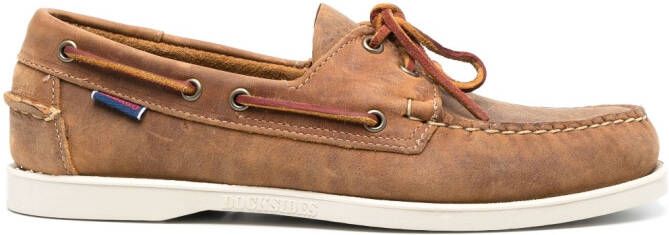 Sebago Leren bootschoenen Bruin