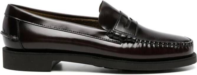 Sebago Leren penny loafers Bruin