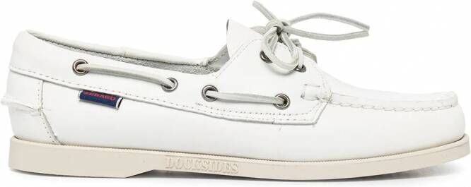Sebago Leren veterschoenen Wit