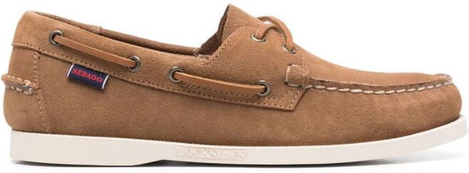 Sebago Portland leren bootschoenen Bruin